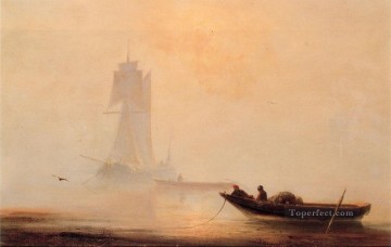 Fishing Boats In A Harbor Ivan Aivazovsky Oil Paintings